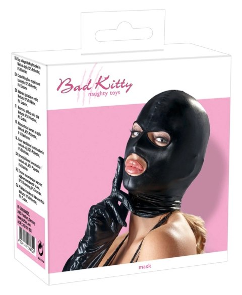 Czarna Maska Z Otworem Na Oczy I Usta Bad Kitty Czarna Maska Z Otworem Na Oczy I Usta Bad Kitty