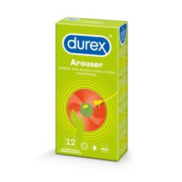 Durex Arouser 12 szt. – Prążkowane prezerwatywy dla intensywniejszych doznań