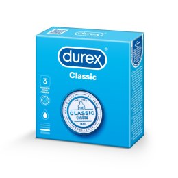 Durex Classic 3 szt. – Klasyczne prezerwatywy Easy-On, komfort i ochrona