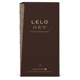 LELO HEX™ Respect XL – wytrzymałe lateksowe prezerwatywy w powiększonym rozmiarze, opakowanie 12 sztuk