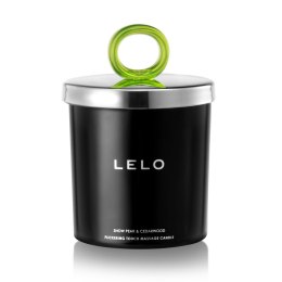 LELO Snow Pear & Cedarwood – świeca do masażu z woskiem sojowym o zapachu gruszki i cedru, 150 g