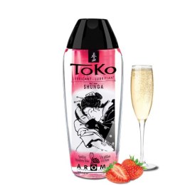 Lubrykant na bazie wody Shunga - Toko Lubricant Strawberry 165 ml