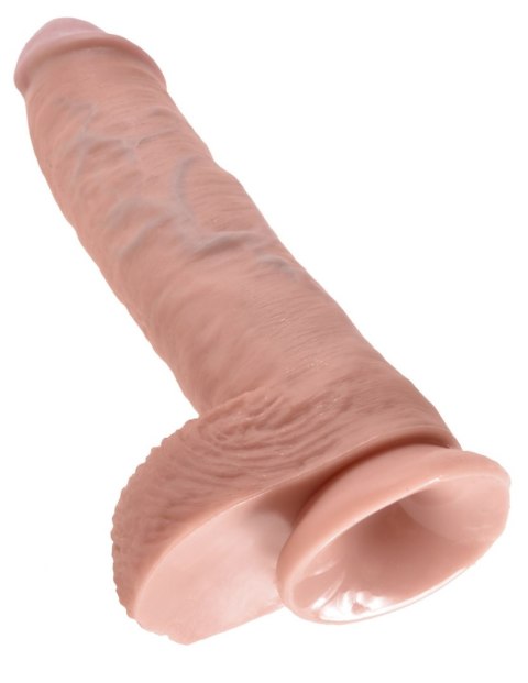 Dildo King Cock 10" Cock with Balls Flesh Dildo King Cock 10" Cock with Balls Flesh