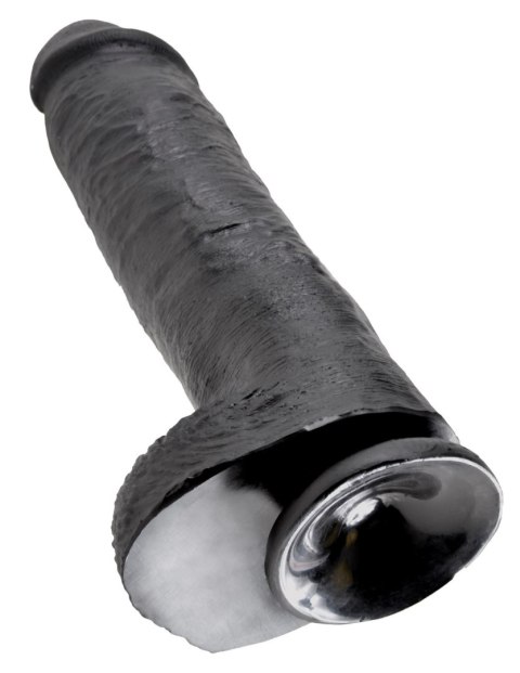 Dildo King Cock 11" Cock with Balls Black Dildo King Cock 11" Cock with Balls Black