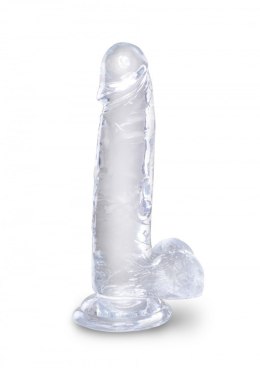 Dildo King Cock 7 Inch Cock with Balls Transparant