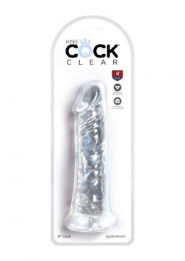 Dildo King Cock 8 Inch Cock Transparant