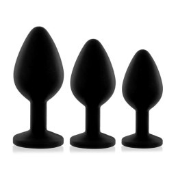 Zestaw korków analnych Rianne S - Booty Plug Set 3x Black