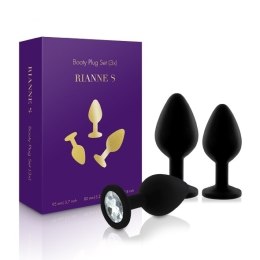 Zestaw korków analnych Rianne S - Booty Plug Set 3x Black