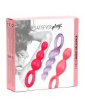 Zestaw trzech korków analnych Satisfyer Booty Call Colored