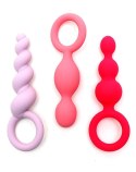 Zestaw trzech korków analnych Satisfyer Booty Call Colored