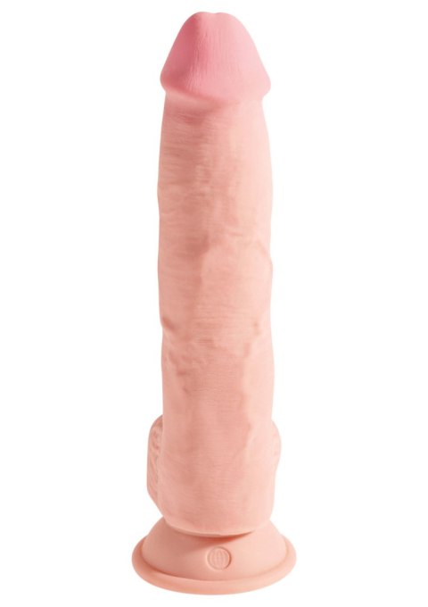 Dildo King Cock Triple Density Fat with Balls 10 Inch