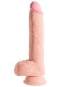 Dildo King Cock Triple Density Fat with Balls 10 Inch