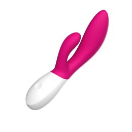 LELO Ina Wave 2 Cerise – wibrator króliczek z technologią WaveMotion™ w intensywnym malinowym kolorze