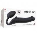 Strap-on-me Silicone bendable strap-on Black L