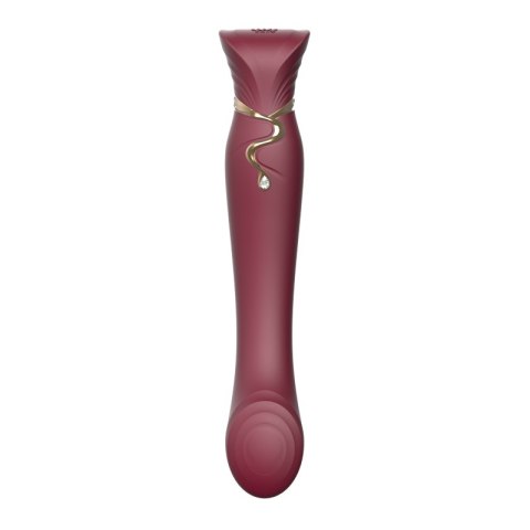 Królewski Wibrator Punktu G PulseWave ZALO Queen Wine Red Królewski Wibrator Punktu G PulseWave ZALO Queen Wine Red