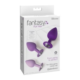 Zestaw trzech korków analnych Fantasy for Her Her Little Gems Trainer Set