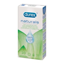 Durex Naturals 10 szt. – Cienkie prezerwatywy z naturalnym lubrykantem