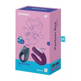 Zestaw wibrator dla par i obręcz na penisa Satisfyer Partner Box 2