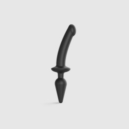 Strap-on-me Switch Plug-in Semi-realistic Dildo Black L