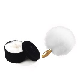 Korek analny Upko Rabbit Fur Bunny Tail Small Butt Plug