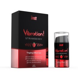 Żel Wibracyjny Z Efektem Mrowienia Intt Vibration! Strawberry Tingling Gel