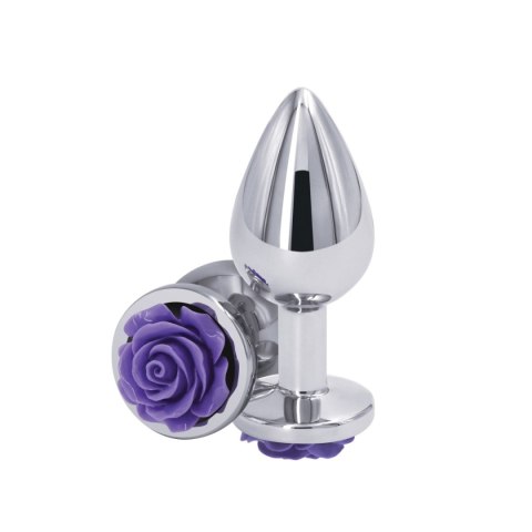 Korek analny NS Novelties Rose Buttplug Medium Purple