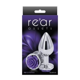 Korek analny NS Novelties Rose Buttplug Medium Purple