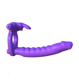 Pierścień i wibrator Pipedream Fantasy C-Ringz Silicone Double Penetrator Rabbit