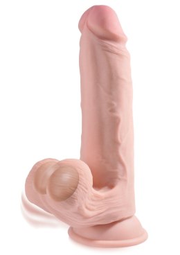 Dildo King Cock 3D Cock Swinging Balls 9 Inch