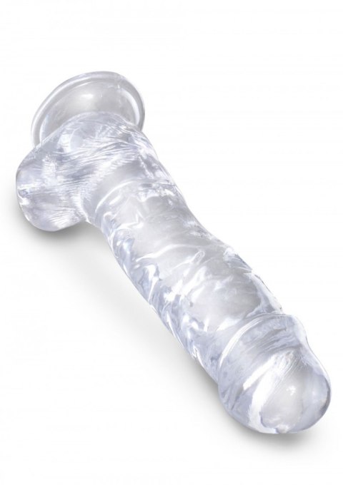 Dildo King Cock 8 Inch Cock with Balls Transparant Dildo King Cock 8 Inch Cock with Balls Transparant