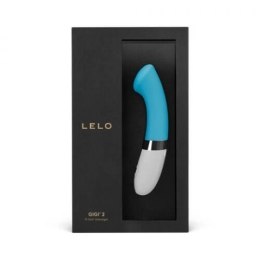 LELO Gigi 2 Turquoise Blue – precyzyjnie zakrzywiona końcówka zapewniająca intensywną stymulację punktu G