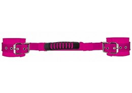 Kajdanki Adjustable Leather Handcuffs - Pink