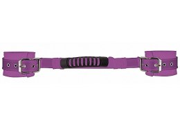 Kajdanki Adjustable Leather Handcuffs - Purple