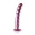 Silikonowe dildo - Beaded G-Spot Dildo - 8'' / 20,5 cm - Rose Gold