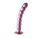 Silikonowe dildo - Beaded G-Spot Dildo - 8'' / 20,5 cm - Rose Gold