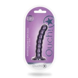 Dildo z koralikami - Beaded Silicone G-Spot Dildo - 5'' / 13 cm