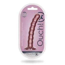 Dildo z koralikami - Beaded Silicone G-Spot Dildo - 6,5'' / 16,5 cm