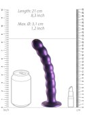 Dildo z koralikami - Beaded Silicone G-Spot Dildo - 8'' / 20,5 cm