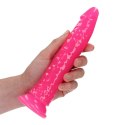 Smukłe Realistyczne Dildo z Przyssawką - Glow in the Dark, 18cm