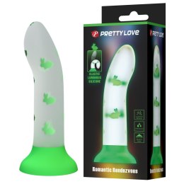 Duże Świecące Dildo PRETTY LOVE - Romantic Rendezvous, Luminous Suction base