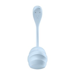 Satisfyer Smooth Petal Connect App - wibrator dla par - jasnoniebieski