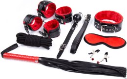 Zestaw BDSM Fetish Fever - Bondage Set - 9 pieces - Red/Black