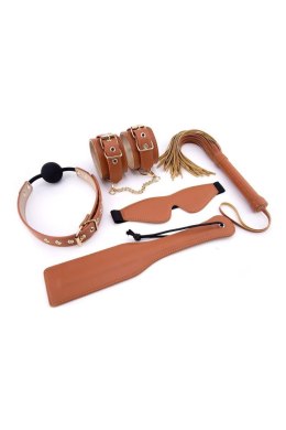 Zestaw BDSM BLAZE ELITE BDSM SET COGNAC VEGAN LEATHER