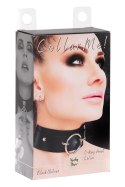 KINKY DIVA O-RING FRONT COLLAR BLACK/SILVER