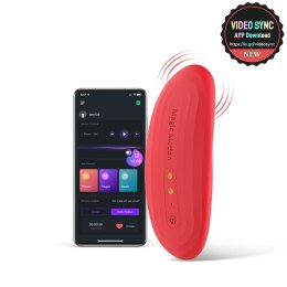 Dyskretny wibrator do bielizny Magic Motion - Nyx Smart Panty Vibrator Red