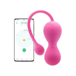 Kulki do pochwy Magic Motion - Smart Kegel Master Balls różowy