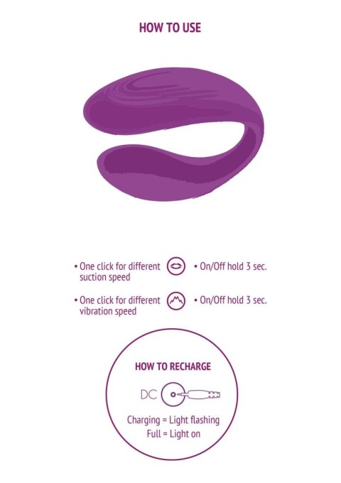 Bound Love Couples Vibrator Purple Bound Love Couples Vibrator Purple