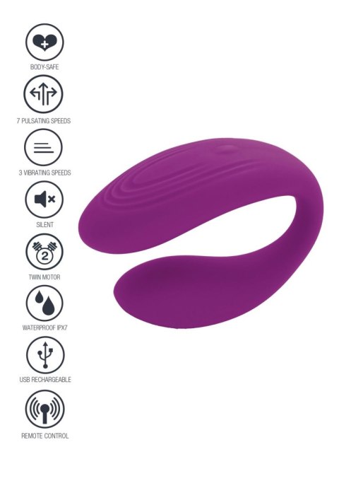 Bound Love Couples Vibrator Purple Bound Love Couples Vibrator Purple