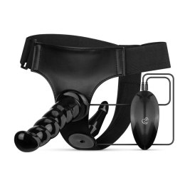 Fetish Collection - Vibrating Strap-On Set - Black