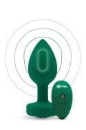 B-VIBE VIBRATING JEWEL PLUG M/L EMERALD GREEN